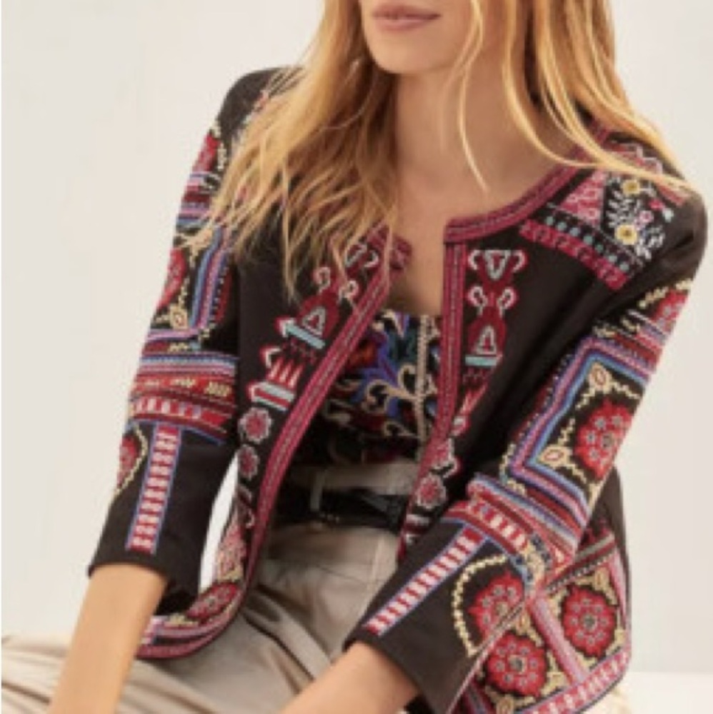 Embroidered Black Jacket - Picture 3 of 8